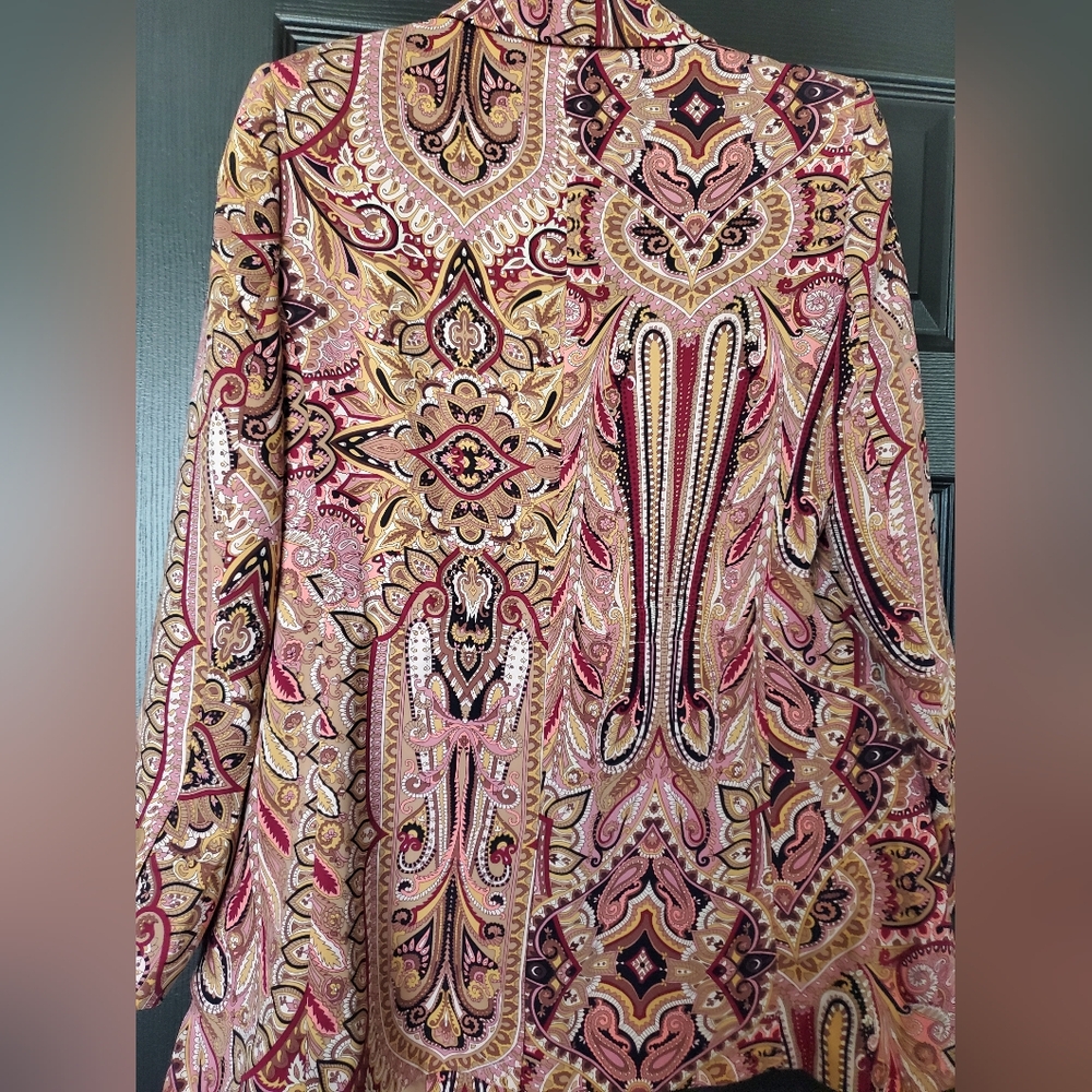 Express Paisley Boyfriend Blazer - Picture 4 of 6